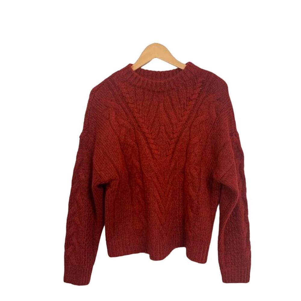 New A NEW DAY Oversized Red Drop Shoulder Sweater | S